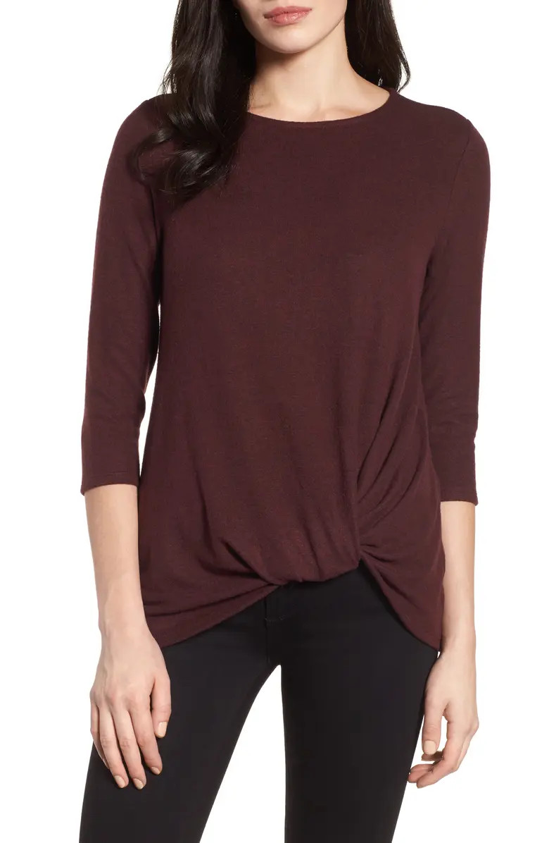 Cozy Twist Front Pullover | Nordstrom