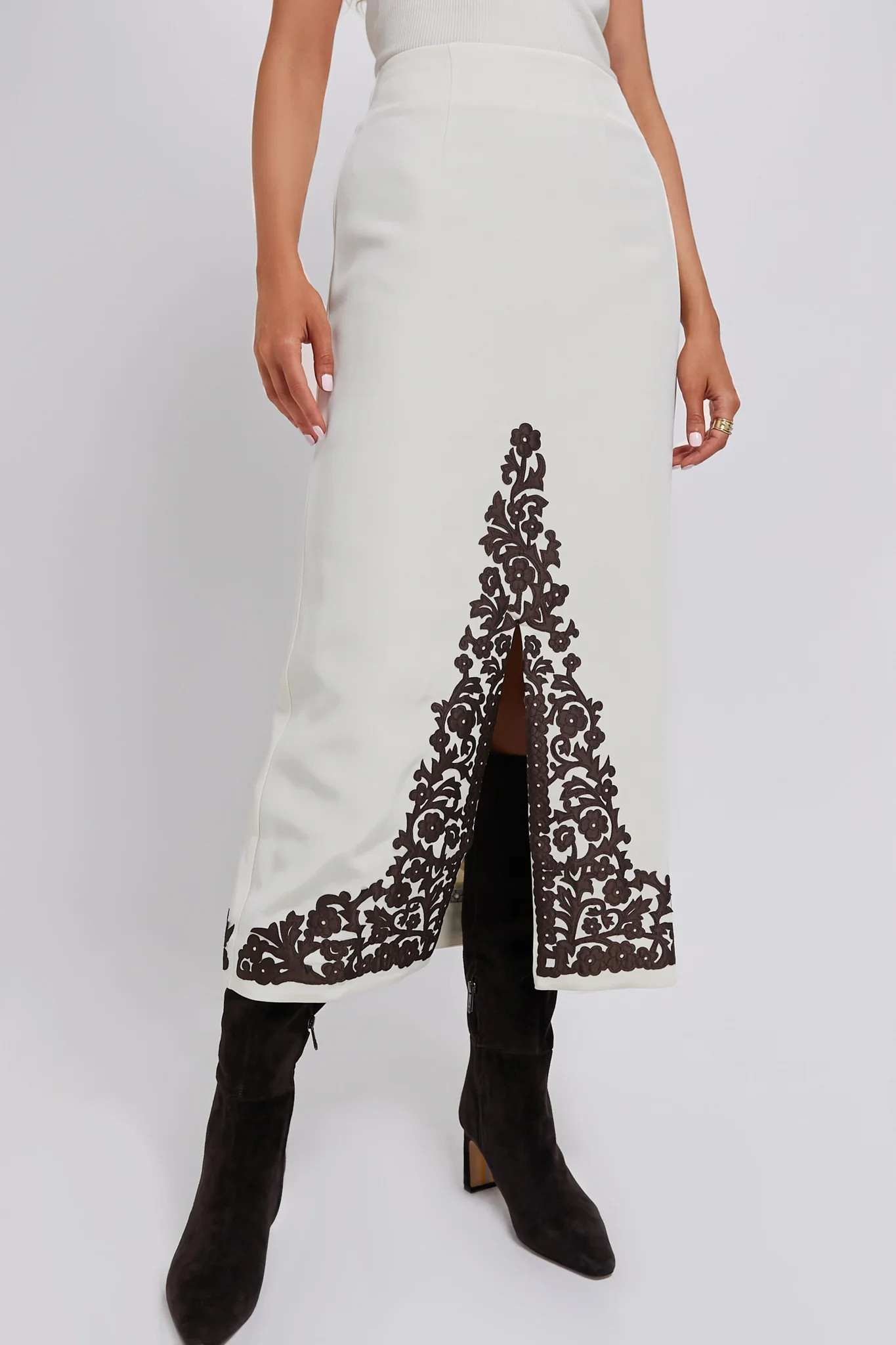 Cream Lucy Skirt | Tuckernuck (US)
