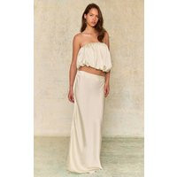 Mint Green Satin Maxi Skirt | PrettyLittleThing UK