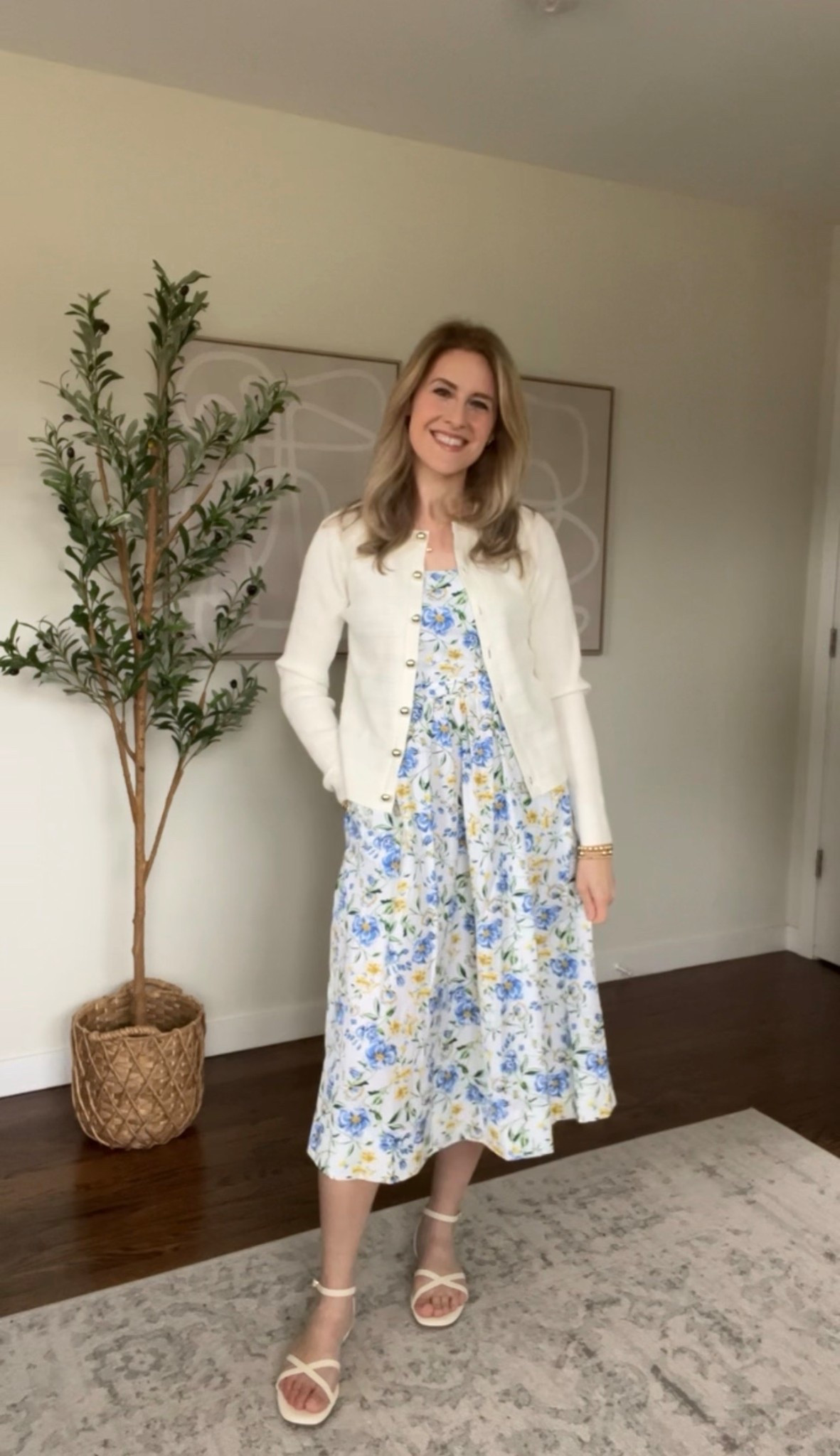 Beautiful Walmart dress for Easter, Mother’s Day, spring parties and events. Cotton. Fits true to size, I’m a small. The strap on one side kept sliding off my shoulder, might just be me but be aware. You could pin or use the Amazon stitching tool to remedy this. #walmartfashion 

#LTKmomlife #LTKootd