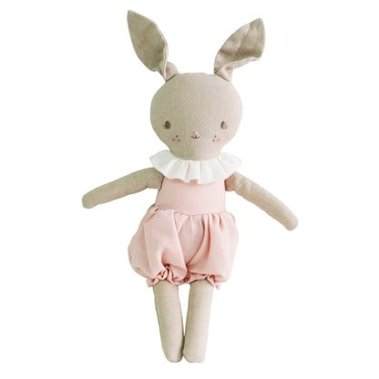 Rosie Romper Bunny, Pink Linen | SpearmintLOVE