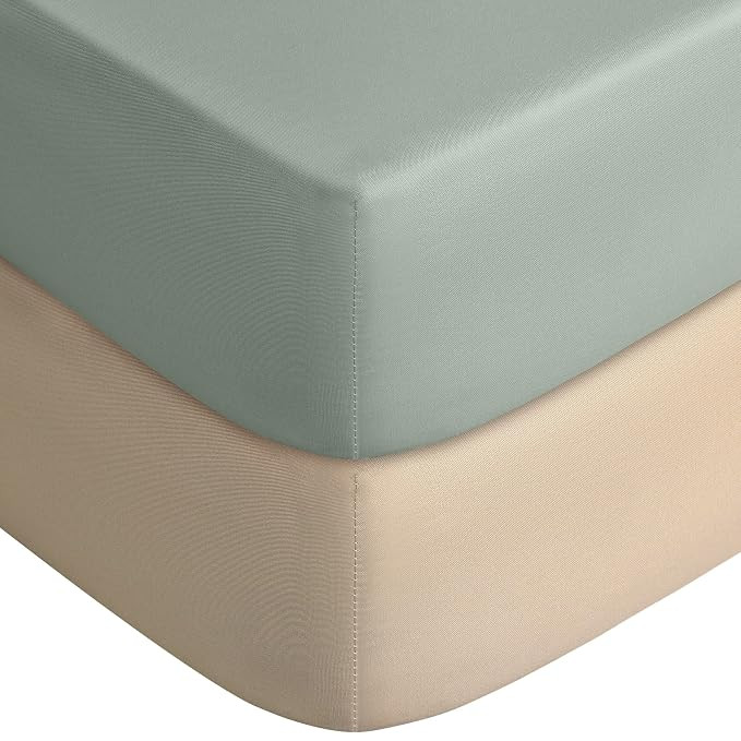 Yoofoss Baby Crib Sheets for Boys Girls, Fitted Crib Sheet 2 Pack for Standard Crib and Toddler M... | Amazon (US)