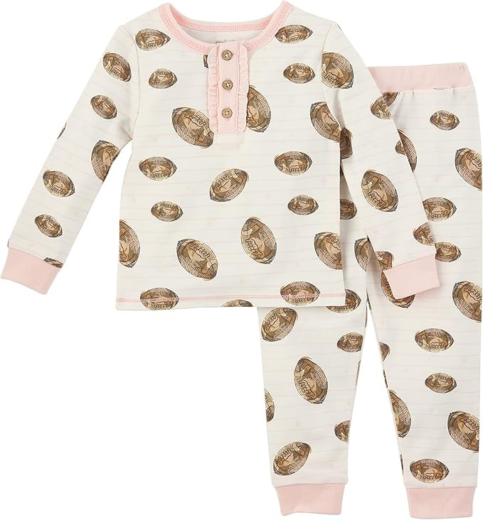 Mud Pie Baby Toddler Girl Sports Pajama Set | Amazon (US)