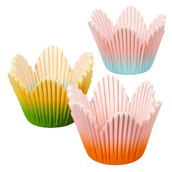 Wilton 72ct Paper Ombre Petal Baking Cups | Target