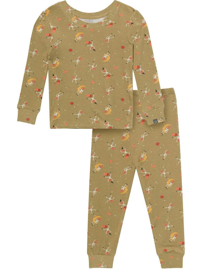 Modern Moments by Gerber Toddler and Kid Neutral Tight Fitting Halloween Pajama Set, 2-Piece, Siz... | Walmart (US)