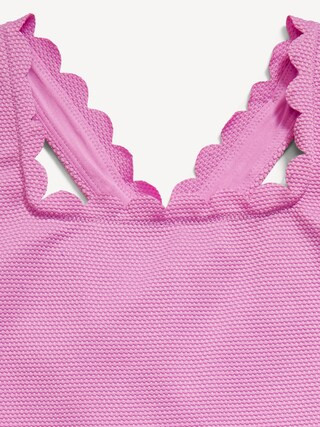 Textured One-Piece Swimsuit for Girls | Old Navy (US)