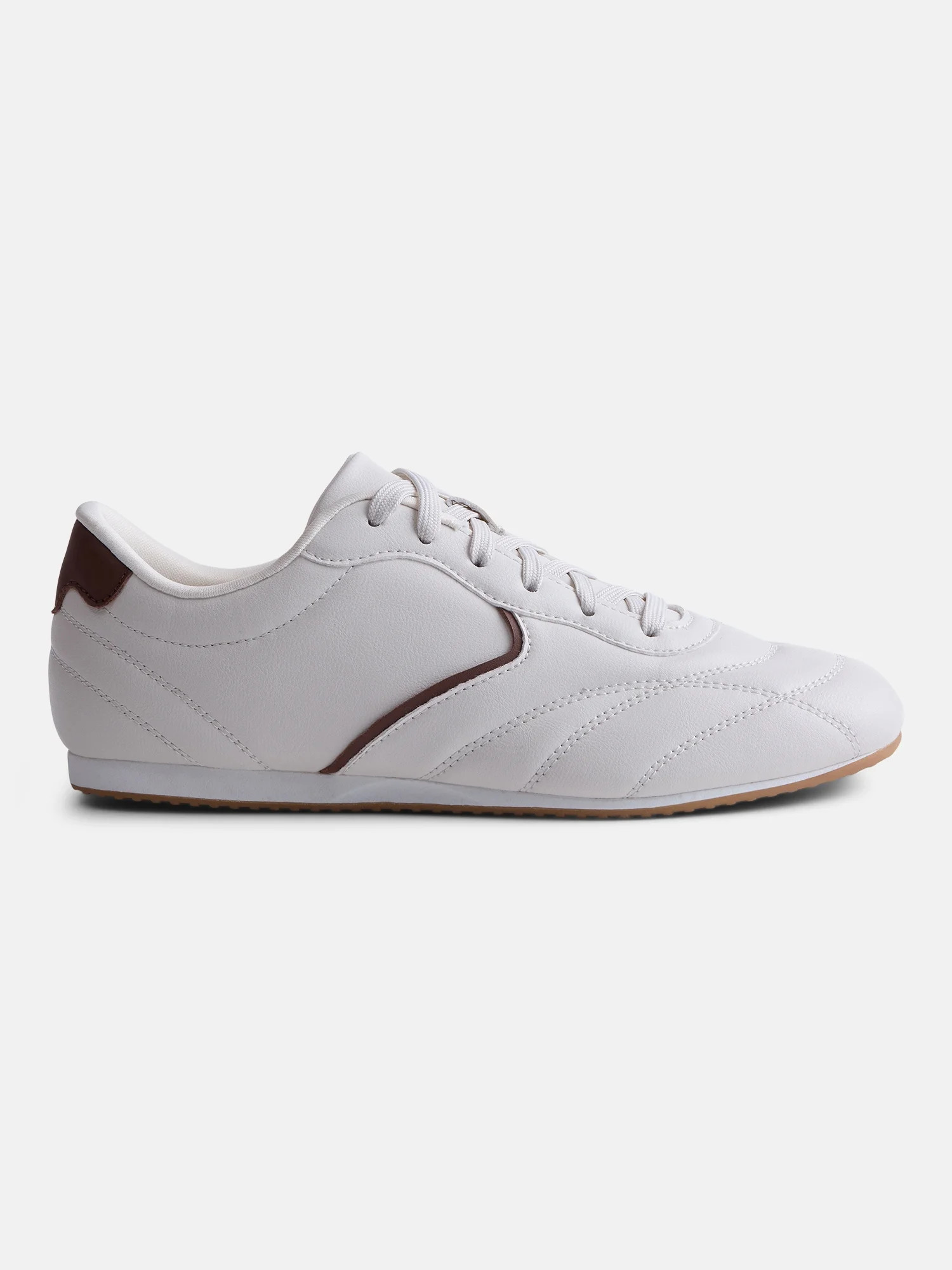No Boundaries Women's Quilted Lace Up Sneakers | Walmart (US)