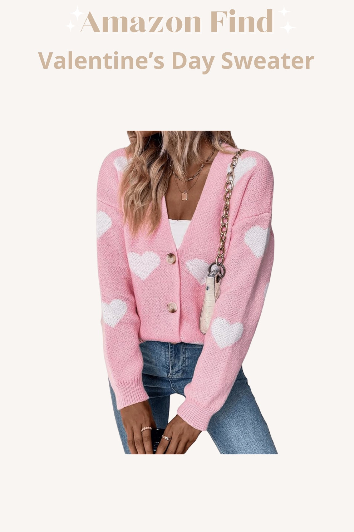 Amazon Find // Valentine’s Day Cardigan 