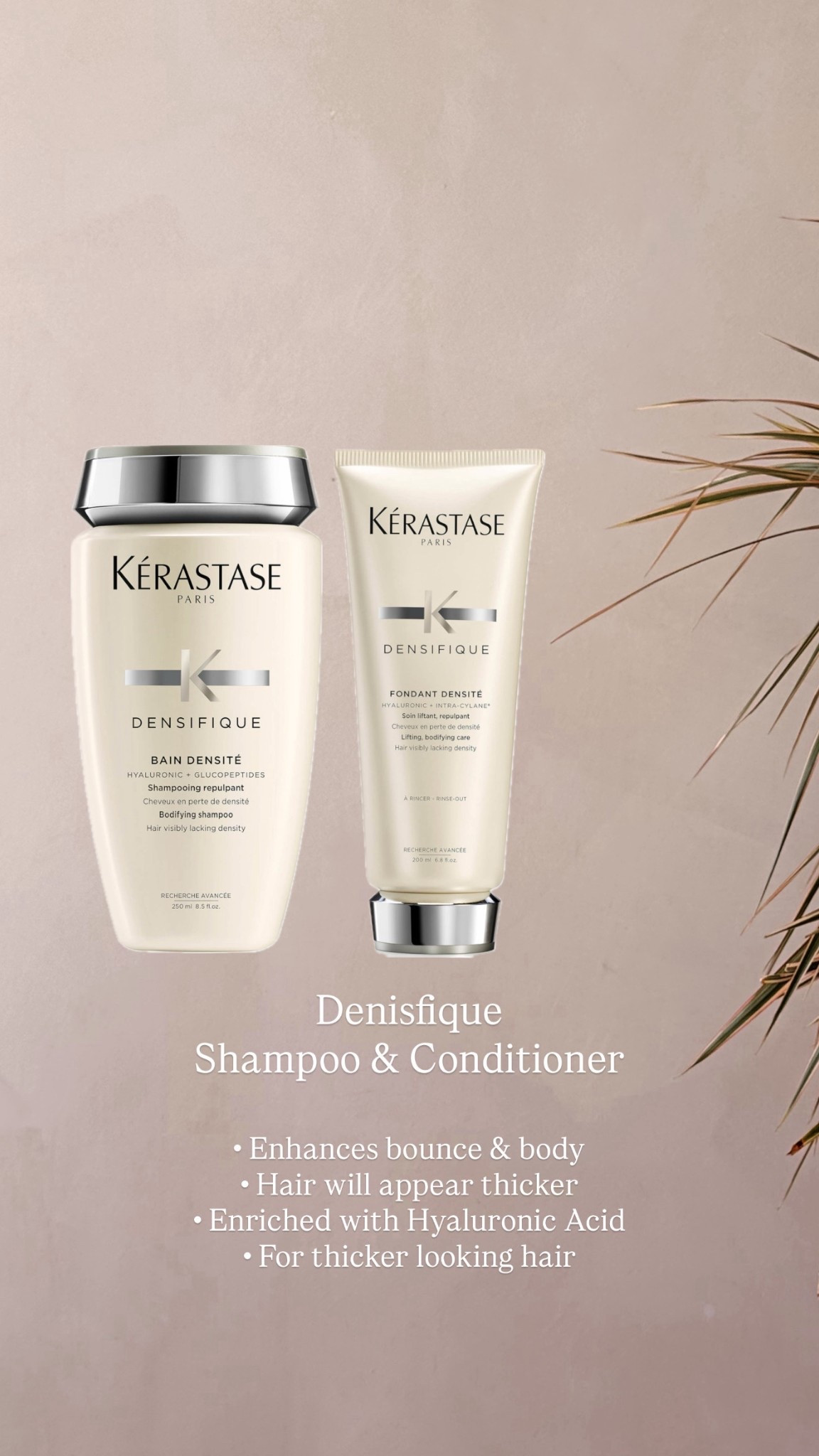 Denisfique shampoo and conditioner
To create body and fullness
Enriched with hyaluronic acid

#LTKstyletip #LTKluxury #LTKbeauty