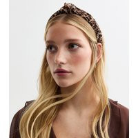 Brown Leopard Print Knot Headband New Look | New Look (UK)