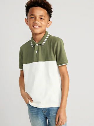 Short-Sleeve Color-Block Polo Shirt for Boys | Old Navy (US)