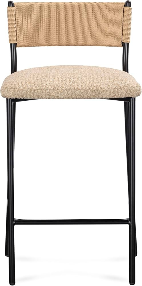 Tov Furniture Celine Tan Performance Speckled Boucle Barstool | Amazon (US)