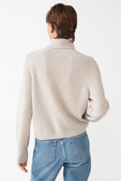 Cashmere Turtleneck Sweater - Grijs - DAMES | H&M NL | H&M (DE, AT, CH, NL, FI)