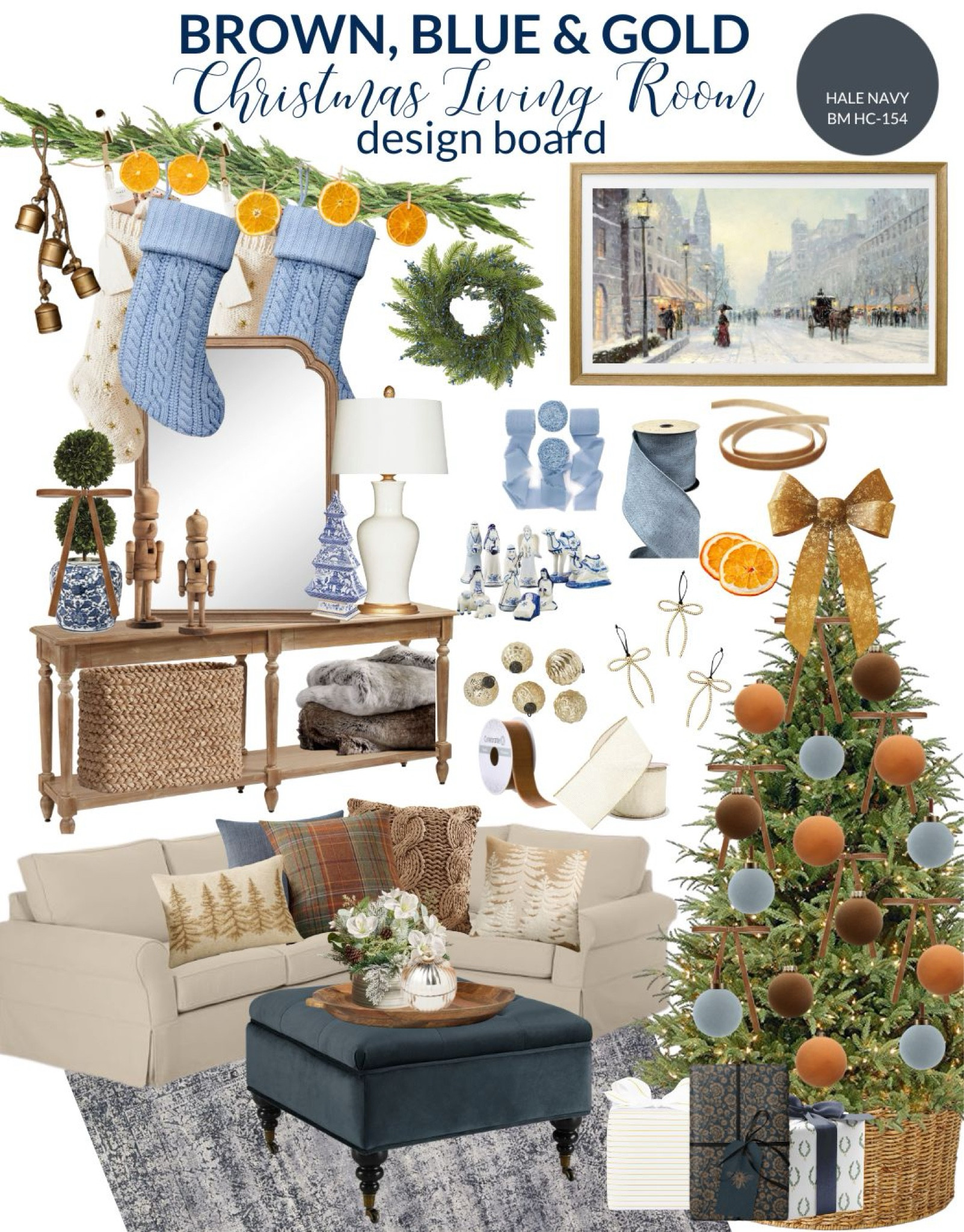 Beautiful blue, brown and gold Christmas decor! 

#LTKHome #LTKHoliday #LTKSeasonal