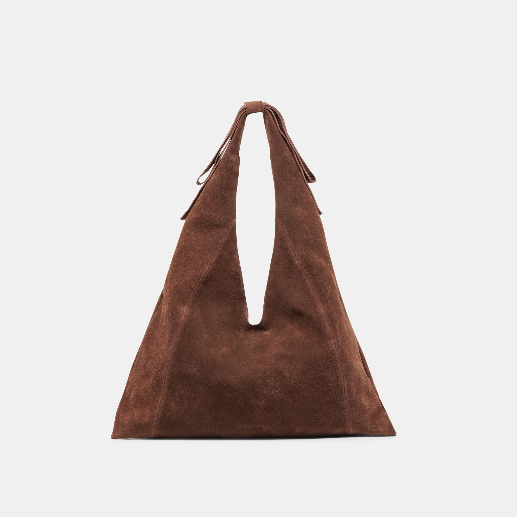 MARIE TOTE CHOCOLATE SUEDE | DolceVita.com
