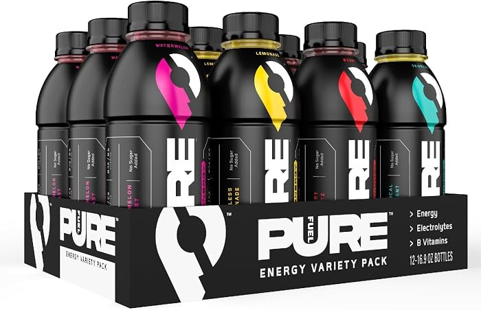 Pure Fuel Healthy Energy Drinks - Limitless Lemonade, Berry Blitz, Tropical Torrent and Watermelo... | Amazon (US)