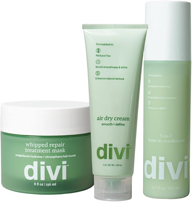 Amazon.com: Divi Hair Care Styling Set, Shower Routine with Repair Mask, Leave-In Conditioner, an... | Amazon (US)