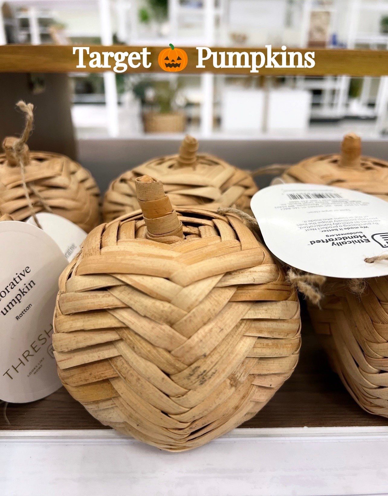 Looking for affordable ways to decorate your home with pumpkin decor for Fall and Halloween? Target has beautiful and affordable options this year. This light woven Fall pumpkin is only $5!

@Target

#LTKSeasonal #LTKHome #LTKstorytime