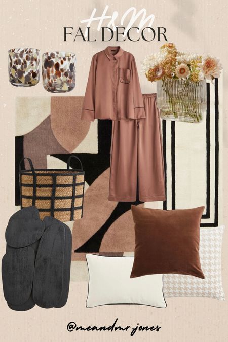 Fall home decor from H&M! Fall pajamas too! I’m ordering the runner rug for the laundry room. #meandmrjones 

#LTKunder100 #LTKunder50 #LTKhome