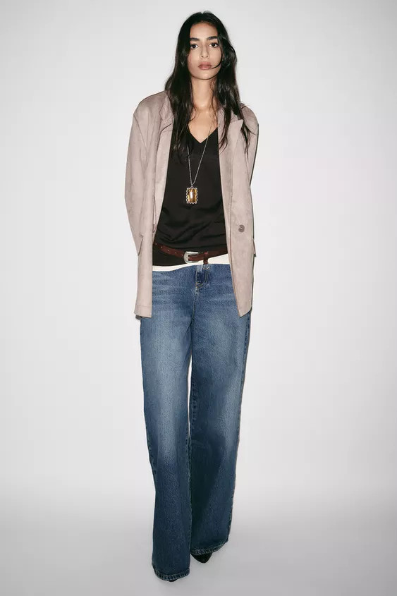 FAUX SUEDE BLAZER | Zara US