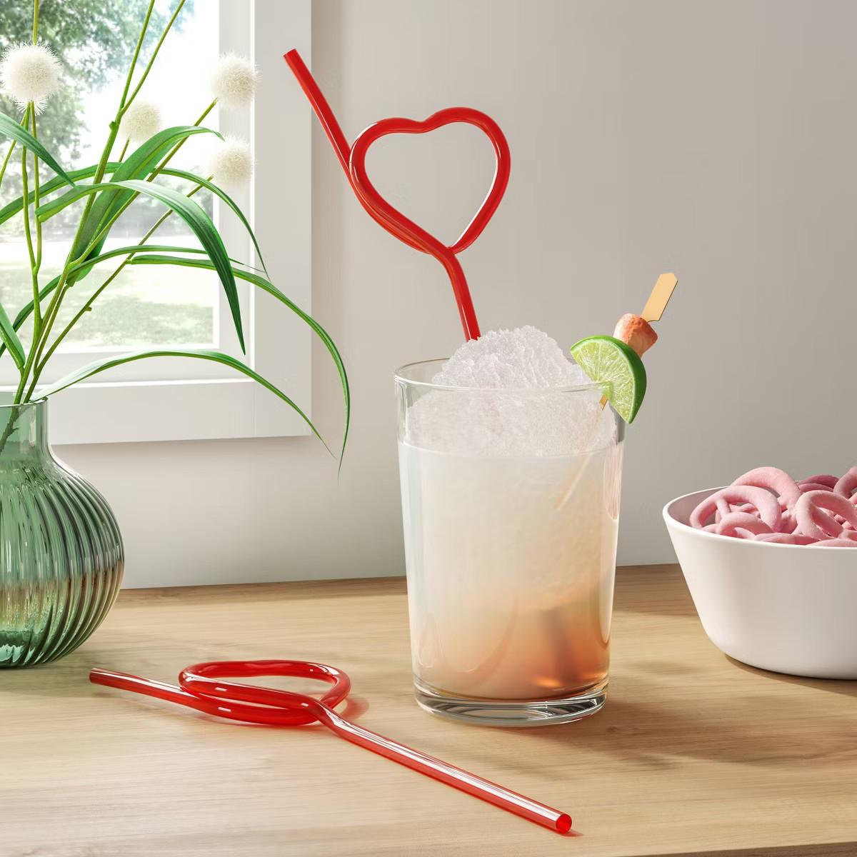 2pc Figural Hearts Reusable Straws - Room Essentials™ | Target