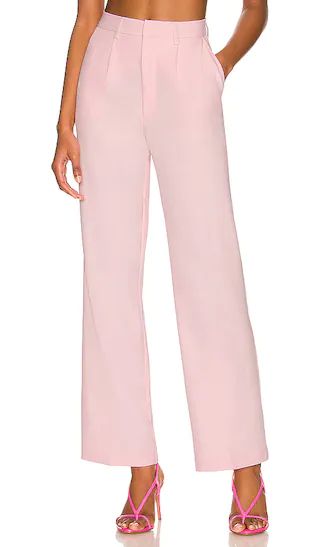 Maison Straight Leg Pant in Soft Pink | Revolve Clothing (Global)
