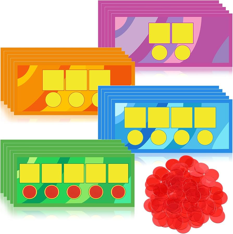 Sound Box Mats and Chips 24 Pcs Dry Erase Mats and 84 Pcs Chips Phonemic Awareness Games Phonics ... | Amazon (US)