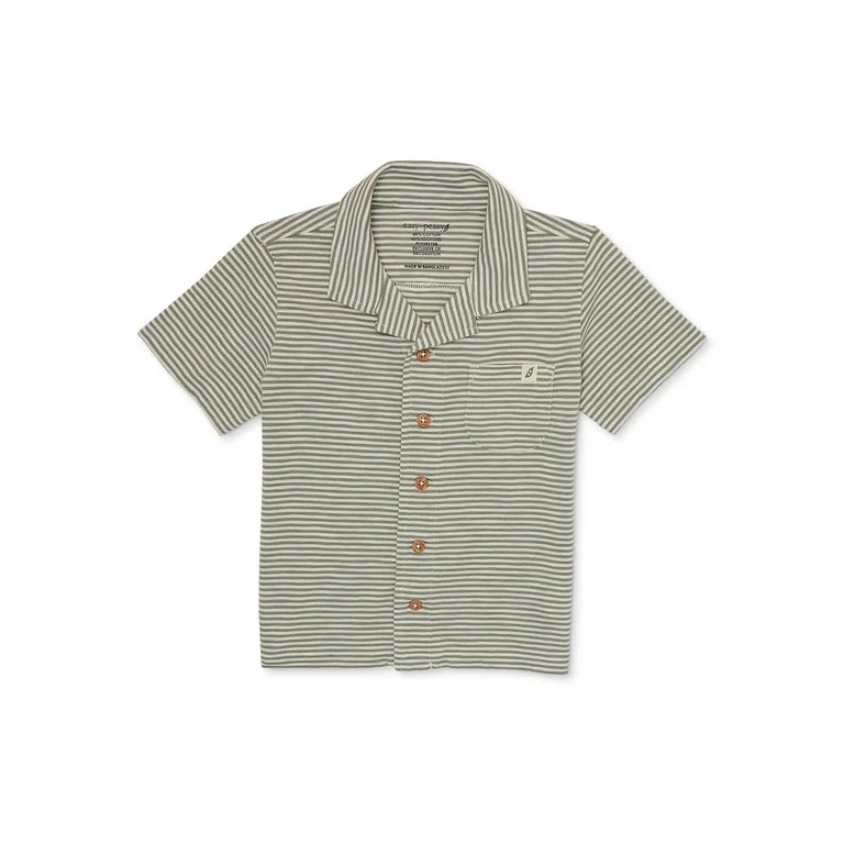 easy-peasy Toddler Boy Short Sleeve Camp Shirt, Sizes 12 Months-5T | Walmart (US)
