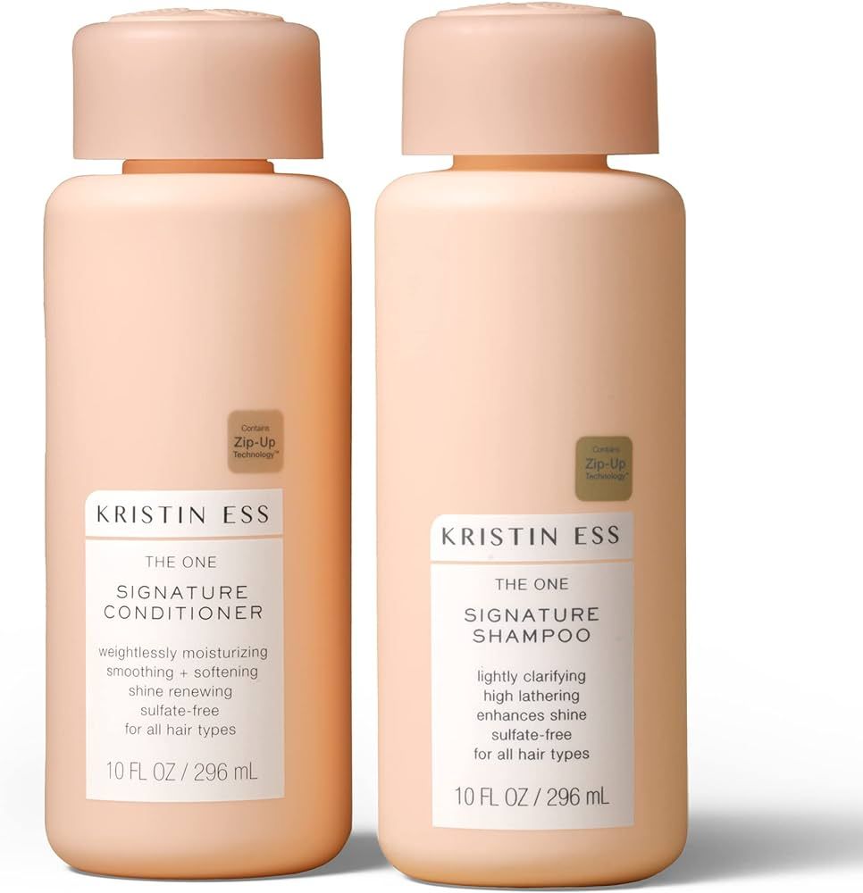 Kristin Ess Hydrating Signature Sulfate Free Salon Shampoo and Conditioner Set for Moisture, Soft... | Amazon (US)