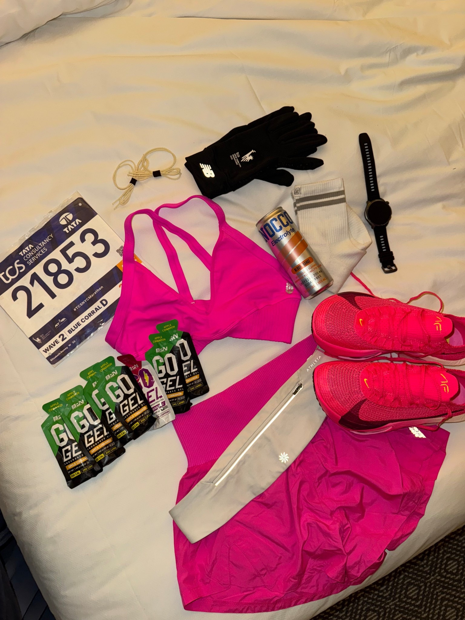 All of my things from nyc marathon!