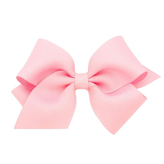 Wee Ones Baby Girls' Small Classic Grosgrain Hair Bow on a WeeStay Clip w/Plain Wrap - Light Pink... | Amazon (US)
