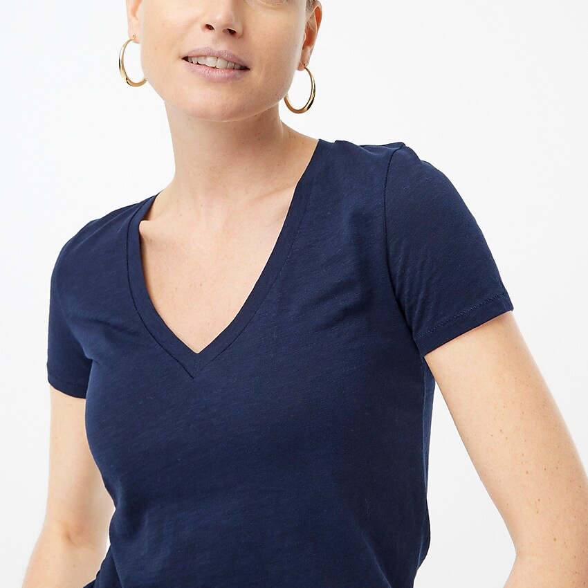 Factory: Vintage Cotton V-neck Tee For Women | J.Crew Factory