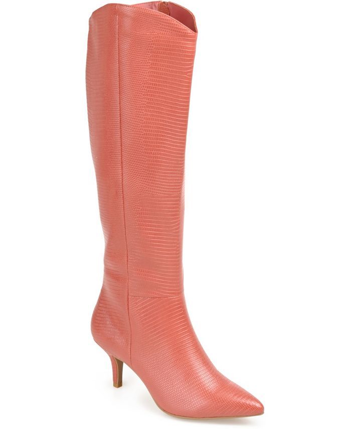 Journee Collection Women's Wide Calf Estrella Heeled Tall Boots & Reviews - Boots - Shoes - Macy'... | Macys (US)