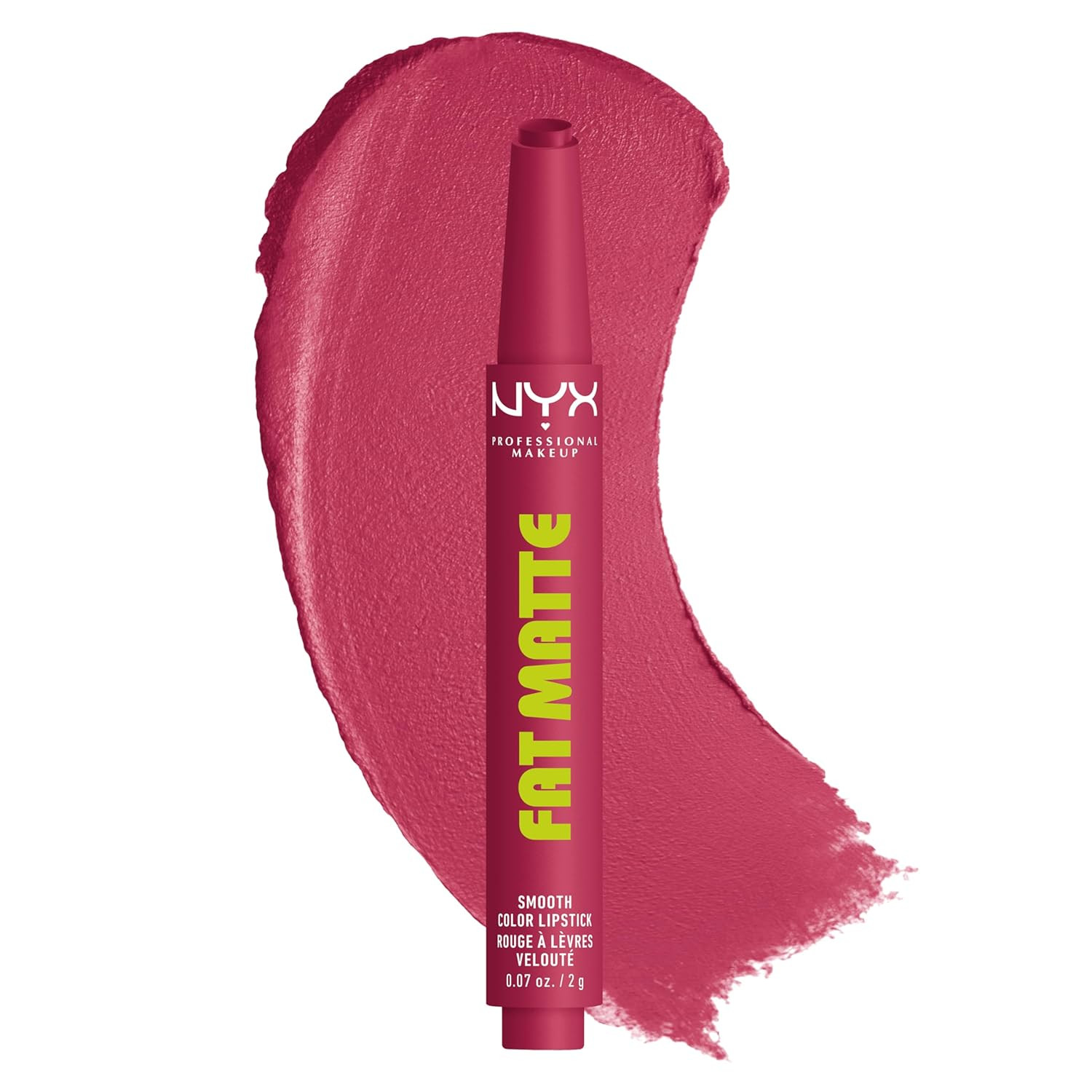 NYX PROFESSIONAL MAKEUP Fat Matte Lipstick, Pigmented, Smoothing, & Non-Drying Lip Crayon, Long L... | Amazon (US)