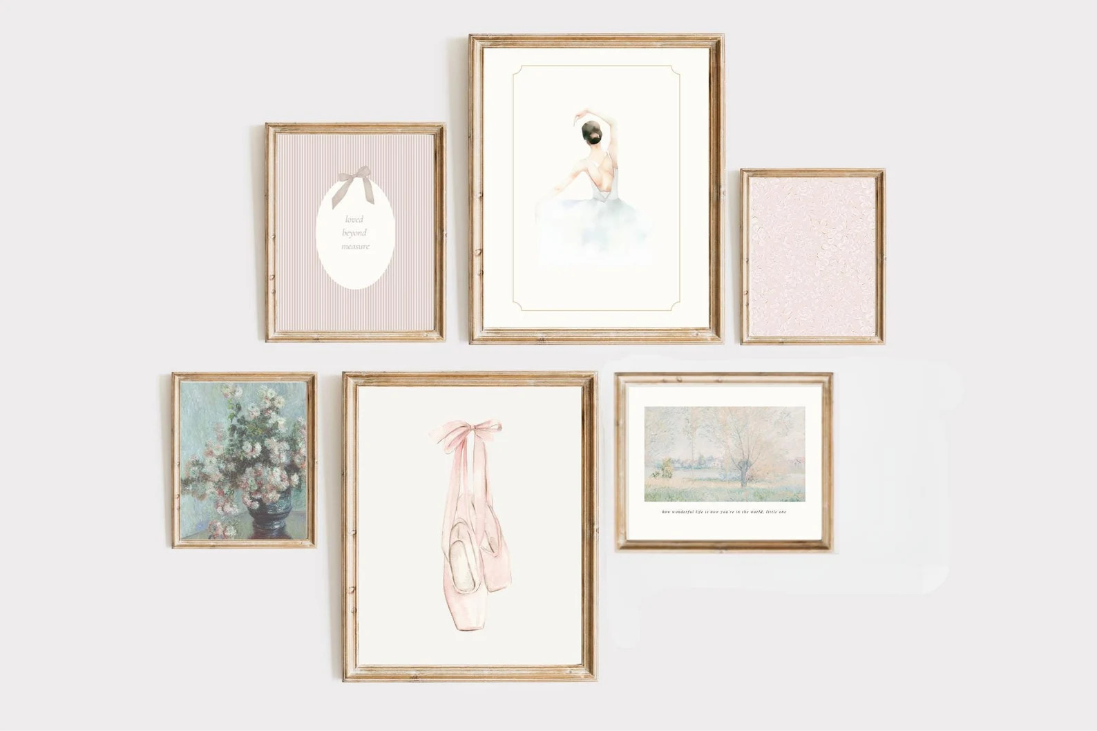 Gallery Wall Art Prints | Vintage Pink Ballerina | Sophisticated Elegant Coquette Nursery | Baby ... | Etsy (US)