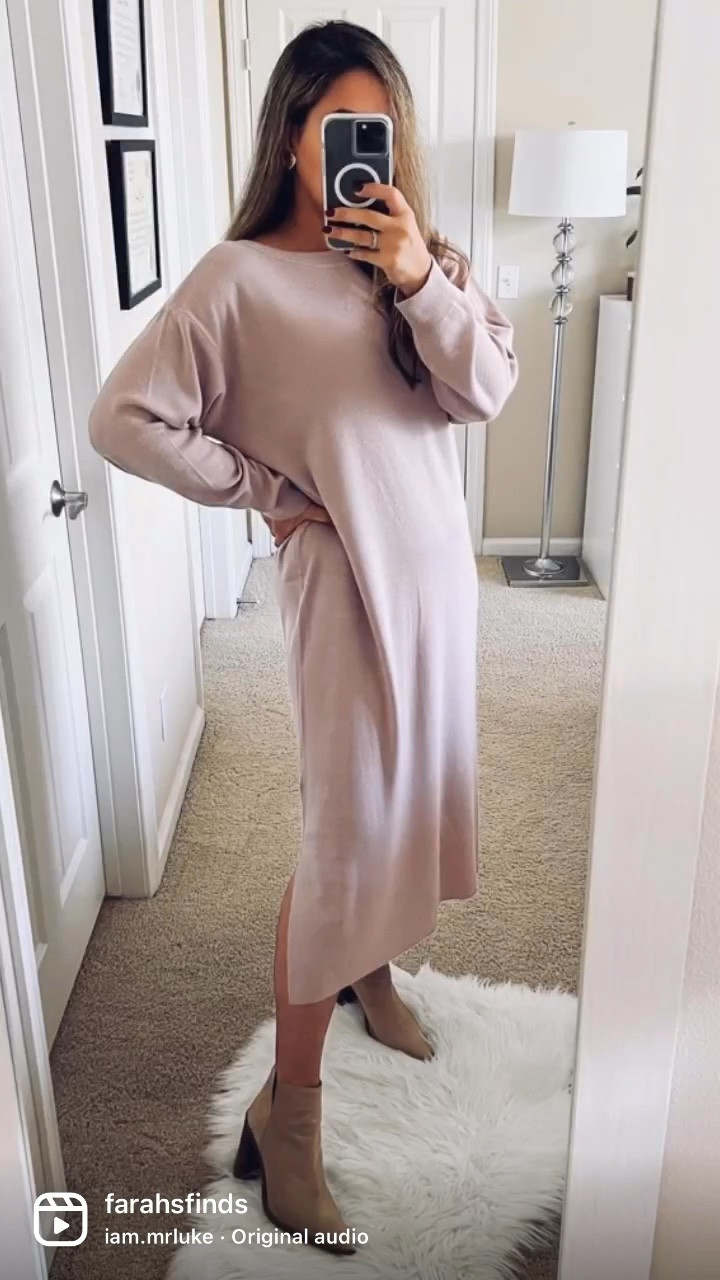 Amazon sweater dress
Fall outfits 
Fall outfit 
Amazon fashion 
Fall dress
Thanksgiving outfit 

#LTKcurves #LTKunder50 #LTKSeasonal