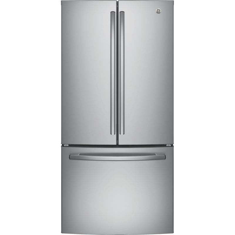 GE GWE19JL 32.75 Inch Wide 18.6 Cu. Ft. Counter Depth French Door Refrigerator with Turbo Cool Setti | Build.com, Inc.