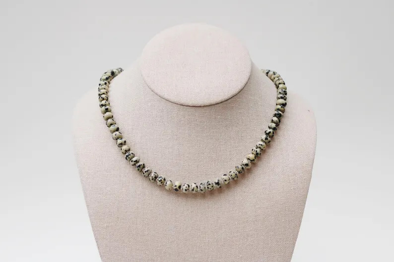 The Dalmatian Necklace | Glass Gemstone Necklace | Candy Stone Necklace | Colorful Bead Necklace ... | Etsy (US)