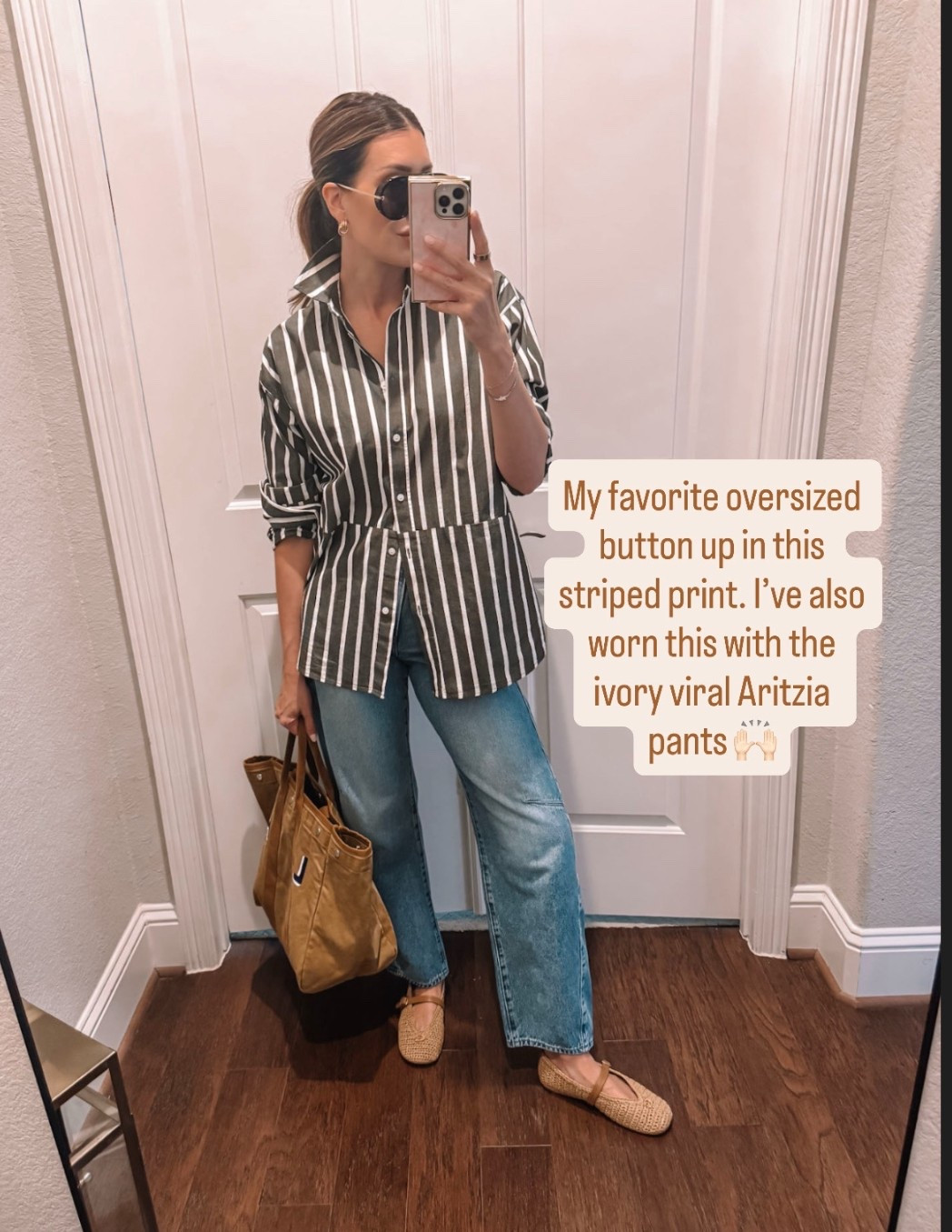 Small in top, size 26 in jeans 

#LTKSaleAlert