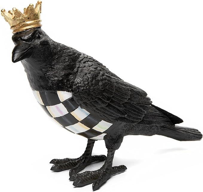 MACKENZIE-CHILDS Crowned Crow, Halloween Crow Decor, Indoor Halloween Decoration | Amazon (US)