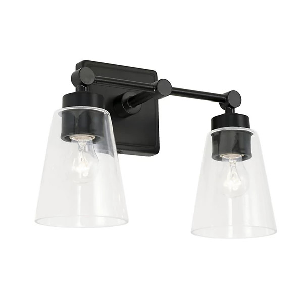 Rory Conical Glass Vanity Light | Lumens