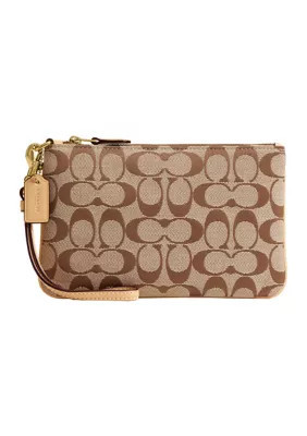 COACH Women's Essential Small Wristlet in Signature Jacquard | Belk