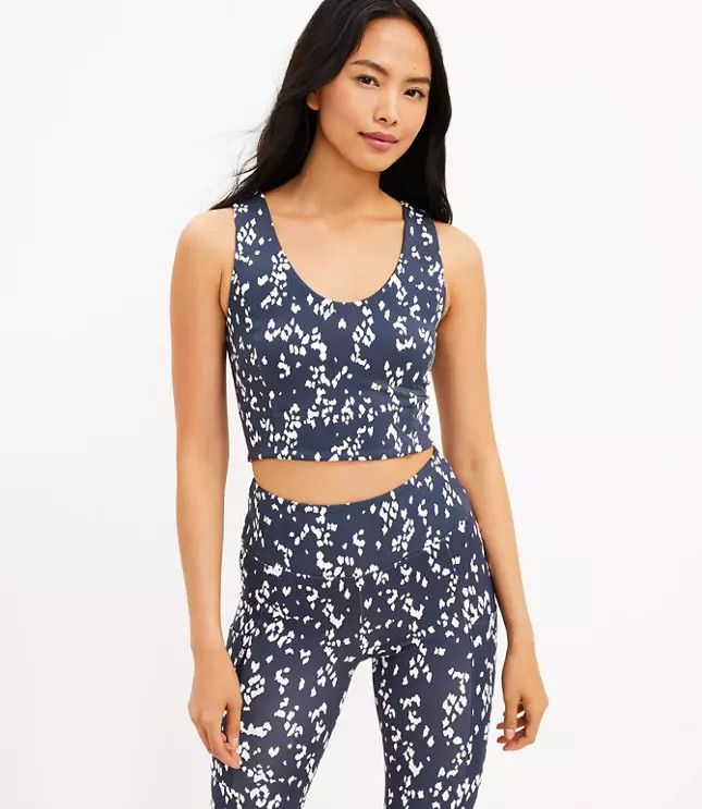 Lou & Grey Spotted Feel Good V-Neck Bralette | LOFT