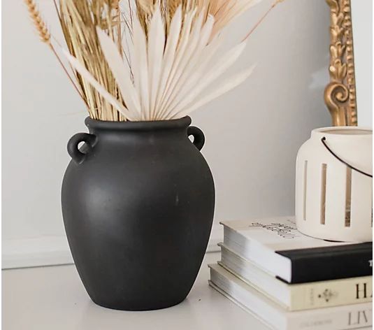 9" Matte Black Decorative Vase by Lauren McBride | QVC