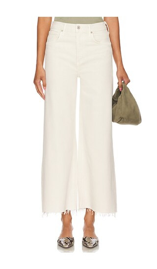 Lyra Crop Wide Leg in Almondette | Revolve Clothing (Global)