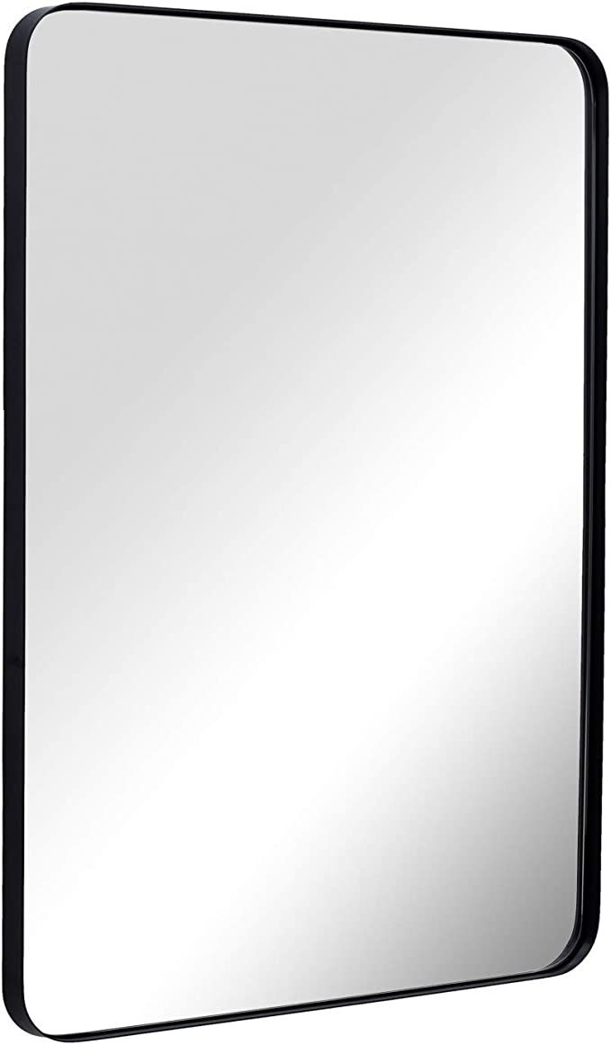 ANDY STAR Wall Mirror for Bathroom, Mirror for Wall with Black Metal Frame 22" X 30", Decorative ... | Amazon (US)