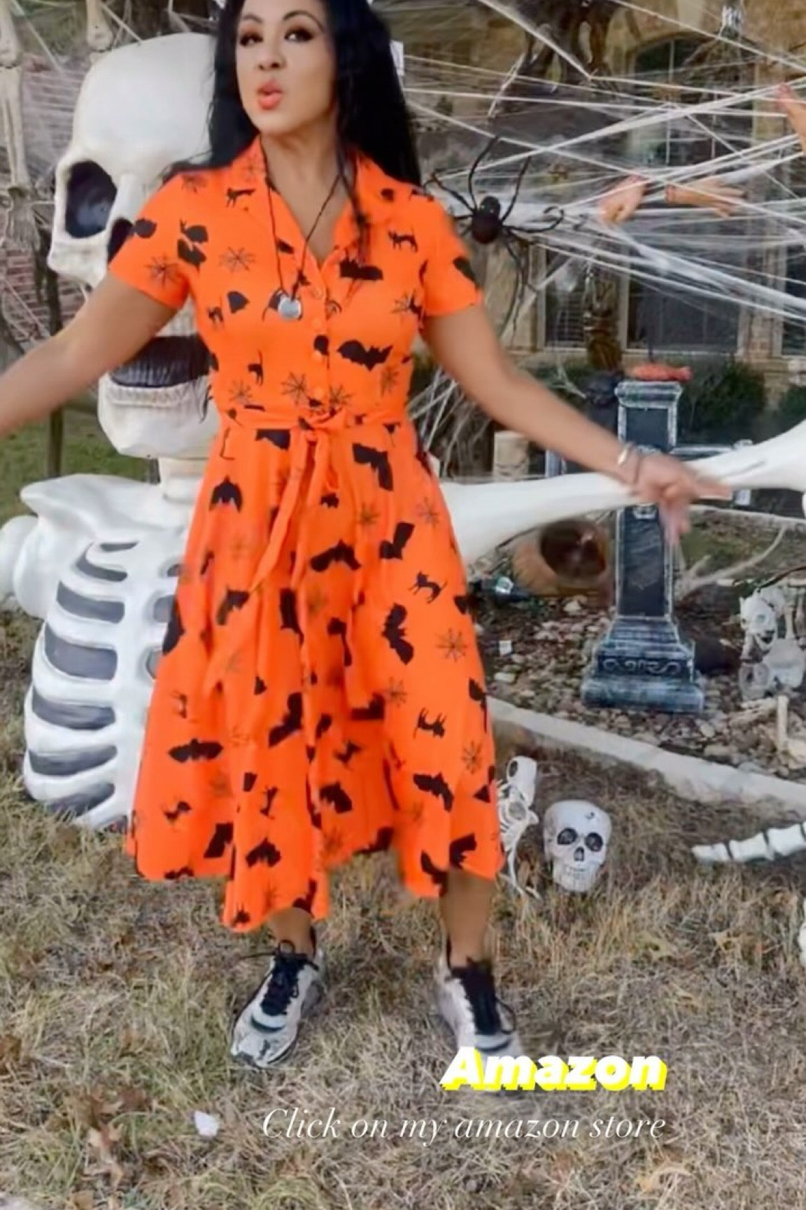 |. Buy my look on my BIO-LINK ☝️☝️☝️🎃🎃🐈‍⬛ AMAZON STORE 📦 LTK 📲 APP 

Love this dress🎃? 
.
Buy on AMAZON 🎃https://amzn.to/3Nh5u7L
.
🎃 Wedtrend Women’s Vintage Tea Dress, Short Sleeve Cocktail Party Dress Work Church Casual Dress.
.
High-Quality 50s Dress This dress is super cute and vintage-looking, perfect for the fall vibes of the Halloween season.  This cocktail party dress is ideal for any formal & casual occasion, so get creative and create your style. Try to pair it with a casual. This vintage dress is perfect for a Theme Party, Garden, Homecoming, cosplay, or any pumpkin patch event. Adorable.
.
🎃 @wedtrendbrand
.
.
.
#wedtrendbrand #wedtrend #autmnoutfit #vintagestyle #vintageclothing#1950s #50sfashion #falldress #seasonalstyle #fallcollection#fallcolors #autumnfashion #fallfashionista #50style#50svintage #amazon #amazonfinds #amazonfashion #ltkfashion #amazonhalloween #halloweenparty #halloweendress #pumpkinpatch #austinfashion #atxinfluencer #vipdiscoveries