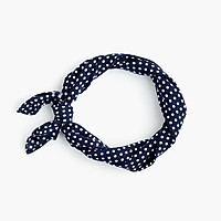 Bandana scarf in dot | J. Crew US