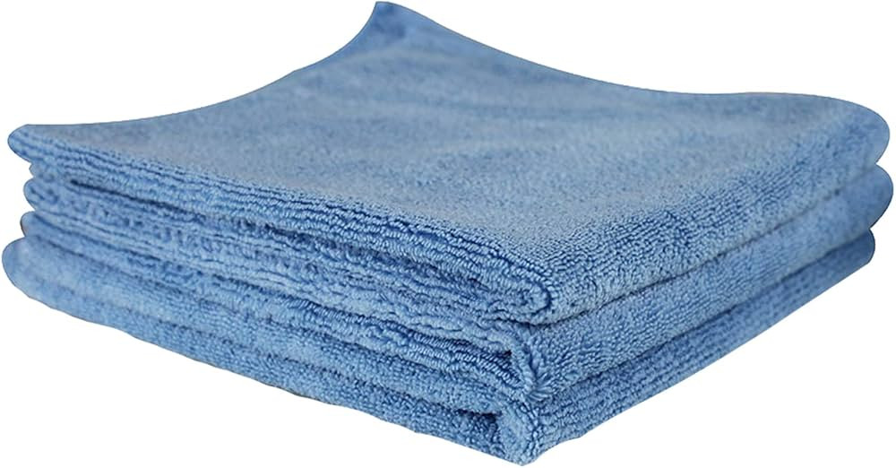 Chemical Guys MICBLUE03 Workhorse Professional Microfiber Towel, Blue (Safe for Car Wash, Home Cl... | Amazon (US)