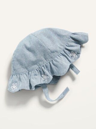 Scallop-Trim Chambray Bucket Hat for Baby | Old Navy (US)